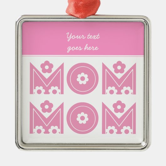 ママママザーズデイカスタムオーナメント メタルオーナメント (正面)