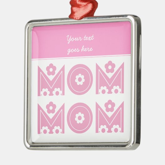 ママママザーズデイカスタムオーナメント メタルオーナメント (左)