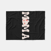 ママママホップファースト誕生日バ フリースブランケット (正面(横))