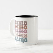 マママママザーデイカスタムキッズネームレトロ ツートーンマグカップ (正面左)