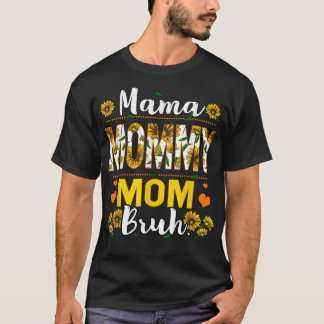ママママママブルヒマワリの女の子男の子の子 Tシャツ