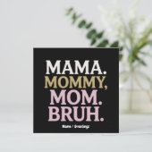 ママママママママブリーおもしろいデザインパーフェクトマザー 招待状 (スタンド正面)