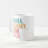 ママママママママブリーヴィンテージおもしろいママ コーヒーマグカップ (正面左)