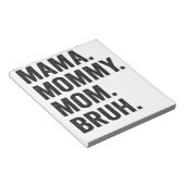 ママママママママブーおもしろいマザーズ日ヴィンテージ ノートパッド (アングル)