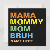 ママママママママママブーカスタム 招待状 (正面)