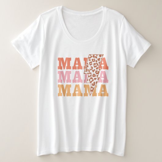 マママママ プラスサイズTシャツ (デザイン正面)
