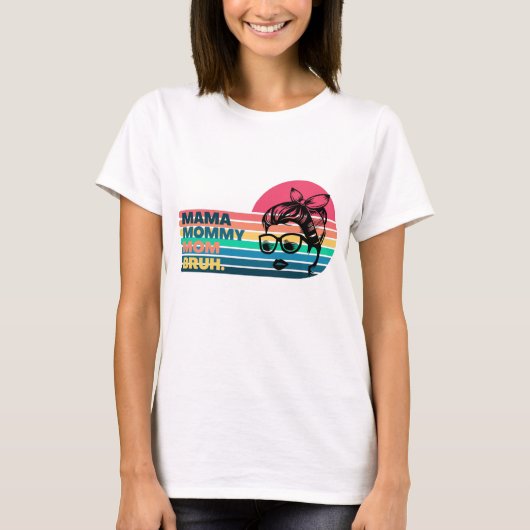 ママママ母のブー – 母の日 Tシャツ (正面)