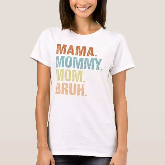 ママママ母ブライ男の子ママの日 トライブレンドＴシャツ (正面)