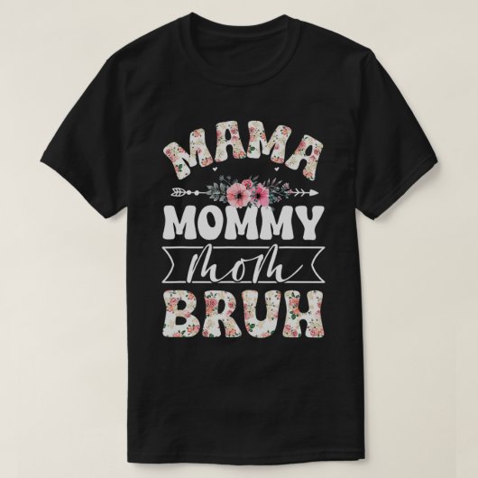 ママママ母ブルママ人生ママ日花 Tシャツ (デザイン正面)