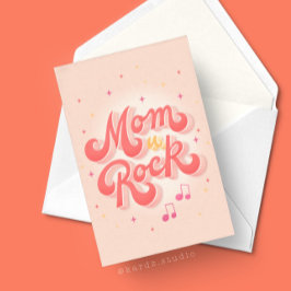 マママユーロックタイポグラフィマザーズ・デイ カード