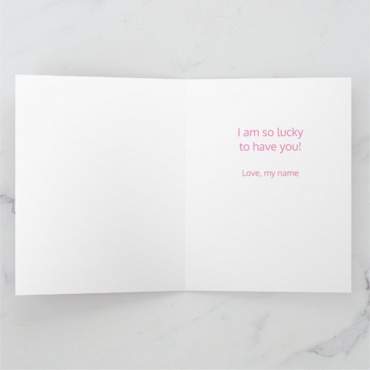 マママユーロックタイポグラフィマザーズ・デイ カード (内部)