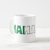 ママミアイタリアン国旗の色イタリアトリコロール コーヒーマグカップ (正面左)