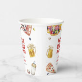 ママミアピザイタリアンビアパシファイヤーベビーシャワー 紙コップ (右)