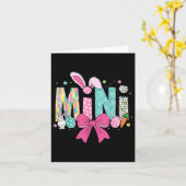 ママミニイースターマバニーイースターデー カード (黄色い花)