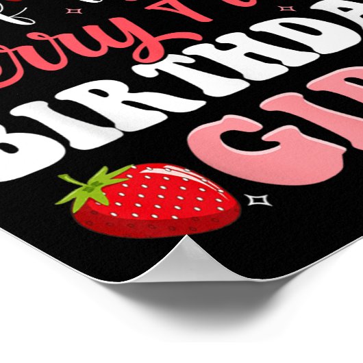 ママムオブザベリーファースト誕生日の女の子 ポスター (角)