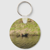 ママムスコヴィとベビーダックキーチェーン キーホルダー (正面)