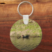 ママムスコヴィとベビーダックキーチェーン キーホルダー (正面)