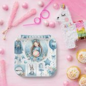 ママムベビーバビシャワーブルー紙プレート ペーパープレート (パーティー)