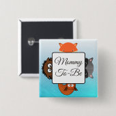 ママムボタンになるキツネウッドランズテーマ 缶バッジ (正面&裏面)