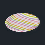 ママモダンベイビーシャワーカスタム紙プレート ペーパープレート<br><div class="desc">ママ赤ちゃんモダンのシャワースイートとシームレスにマッチするこの紙前菜またはケーキプレートデザインは、あなたの赤ちゃん女の子のシャワーパーティーデコストライプーに明るく明るい色のを備えモダンて与え、あまりにもマッチーなマッチーさを失うことなく凝集的な外観。</div>