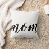 ママモダンミニマリスト白黒クッション クッション (ブランケット)