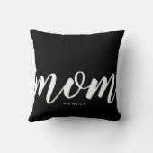 ママモダンミニマリスト白黒クッション クッション (裏面)