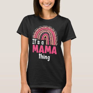 ママモノが虹のかわいいガ気にスを愛してる Tシャツ