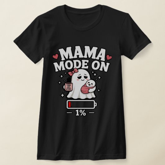ママモード オン Tシャツ (レイダウン)