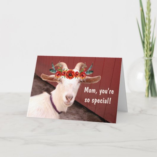 ママヤギ母の日 カード (正面)