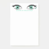 ママユーモアのあるのメッセージを探る緑色の目 ポストイット (正面)