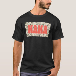 ママライセンスプレートテンプレートヒョウ幸せ母 Tシャツ