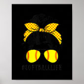 ママライフソフトボール野球ママママザーズ日乱雑 ポスター (正面)