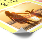 ママライフマザーズデイ黄色い写真 ポスター (角)