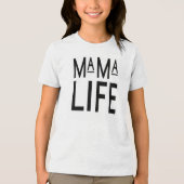 「ママライフ」ティー トライブレンドTシャツ (正面)