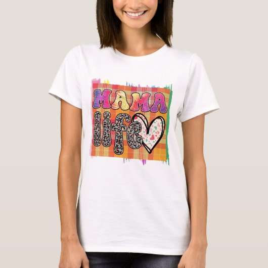 ママライフ - 母の日 Tシャツ (正面)