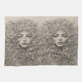 ママラグジュアリーガールズキッチンタオルテンプレート キッチンタオル