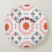 ママラグジュアリーユニークリビングラウンドピローズ ラウンドクッション (裏面)