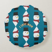 ママラグジュアリーユニークリビングラウンドピローズ ラウンドクッション (裏面)