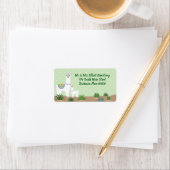 ママラマアンドベビーグリーンドットベビー差出人住所 ラベル (インサイチュ)