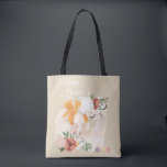 ママラマベビーラマ&フラワーズバッグ トートバッグ<br><div class="desc">可愛いママらま(アルパカ)とベビーらま、ポンポン、美しい花のバッグは、お母さんやお祖母さんにとって絶品のプレゼント</div>