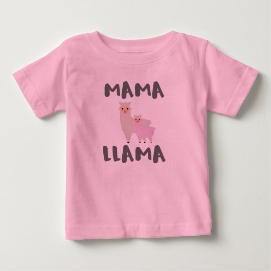 ママラマママ ベビーTシャツ (正面)