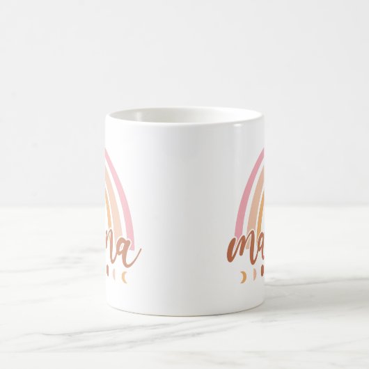 ママレかわいらしインボー コーヒーマグカップ (中央)