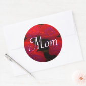 ママレッドローゼステッカー ラウンドシール (封筒)
