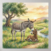 ママロバと子ロバの保育園 ポスター (正面)