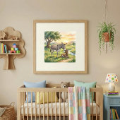 ママロバと子ロバの保育園 ポスター