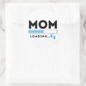 ママロード男の赤ちゃんブルーすぐにママになる ラウンドシール (バッグ)