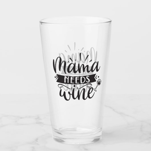 ママワインが必要 タンブラーグラス (正面)
