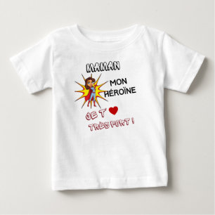 ママンモンヘロイヌエティムトレスフォート ベビーTシャツ