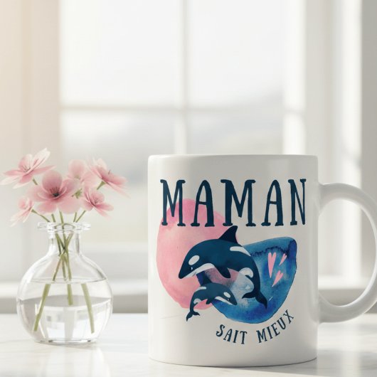 ママン・セ・ミユー ママシャチ 水彩 コーヒーマグ コーヒーマグカップ
