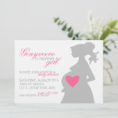 ママーズシャドウベビーシャワー招待状 招待状 (スタンド正面)